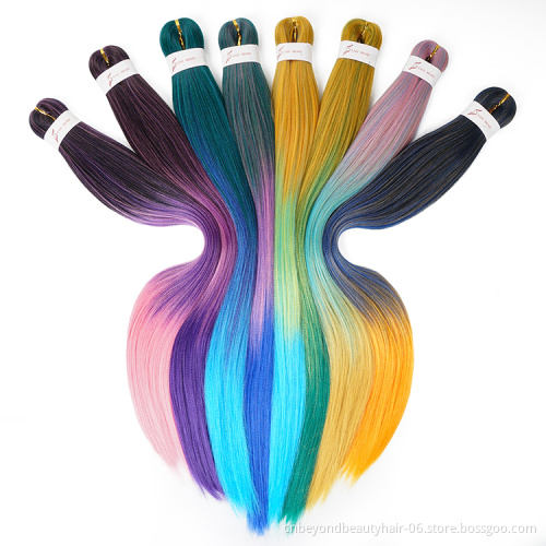 braids hot water setting pre stretched braiding hair crochet braid hair